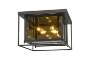 Infinity 4 Light 16" Flush Mount in Misty Charcoal