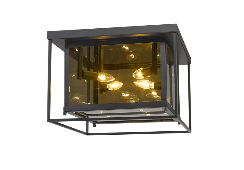 Infinity 4 Light 16" Flush Mount in Misty Charcoal