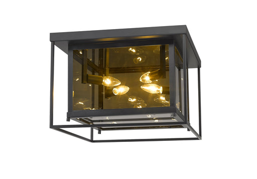 Infinity 4 Light 16" Flush Mount in Misty Charcoal