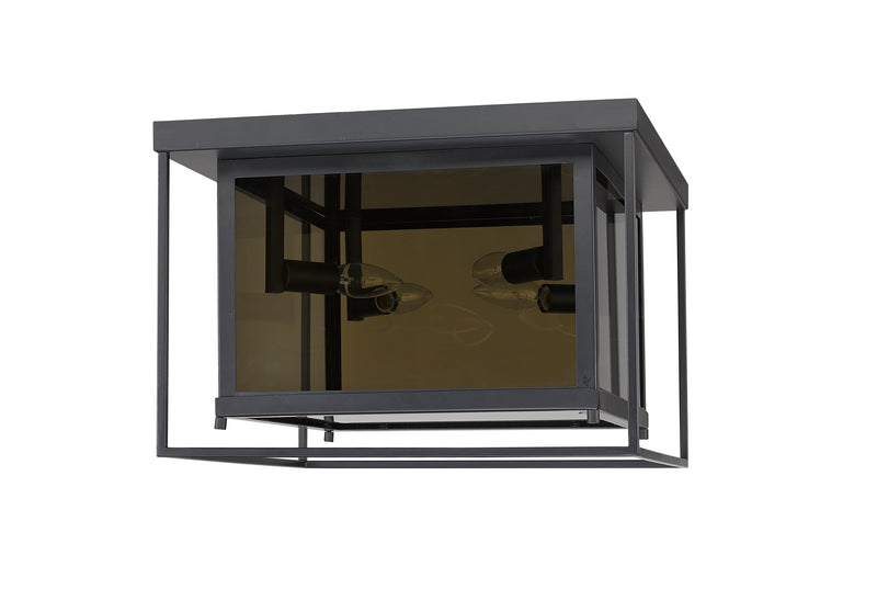 Infinity 4 Light 16" Flush Mount in Misty Charcoal