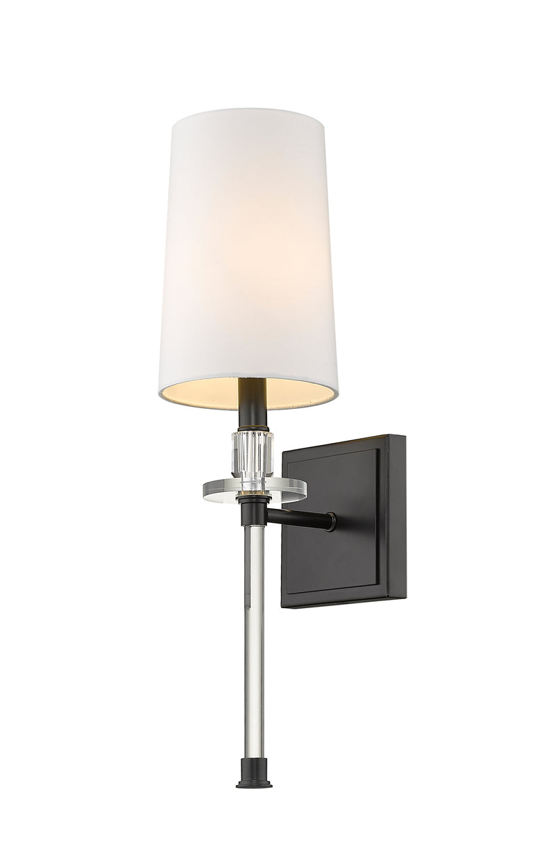 Sophia 1 Light 5.5" Wall Sconce in Matte Black