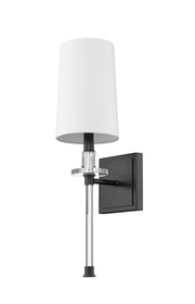 Sophia 1 Light 5.5" Wall Sconce in Matte Black