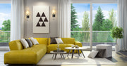Sophia 1 Light 5.5" Wall Sconce in Matte Black in a room setting