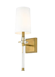 Sophia 1 Light 5.5" Wall Sconce in Rubbed Brass