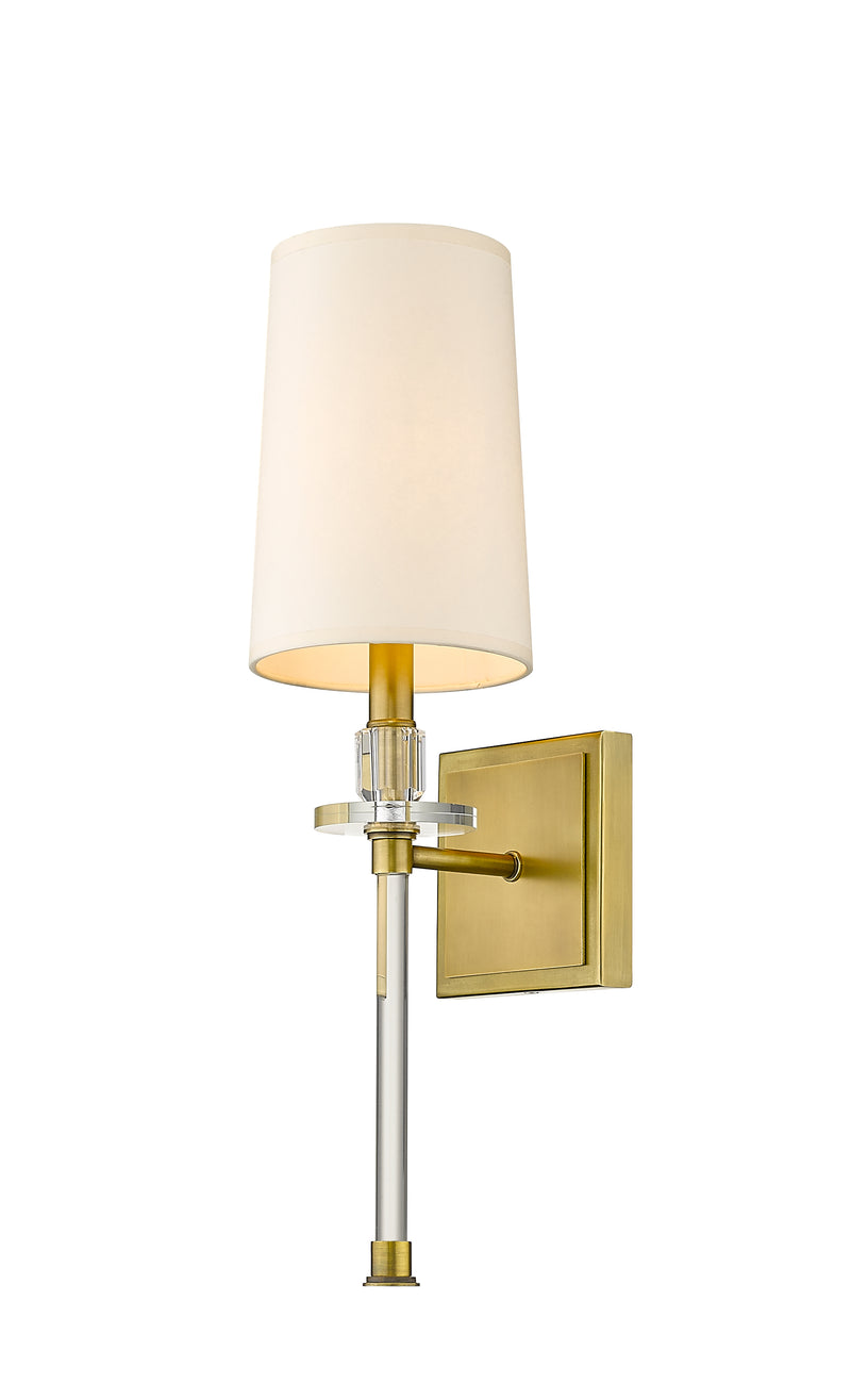 Sophia 1 Light 5.5" Wall Sconce in Rubbed Brass