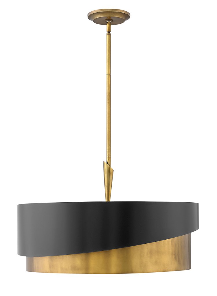 Gigi 5-Light Pendant in Heritage Brass