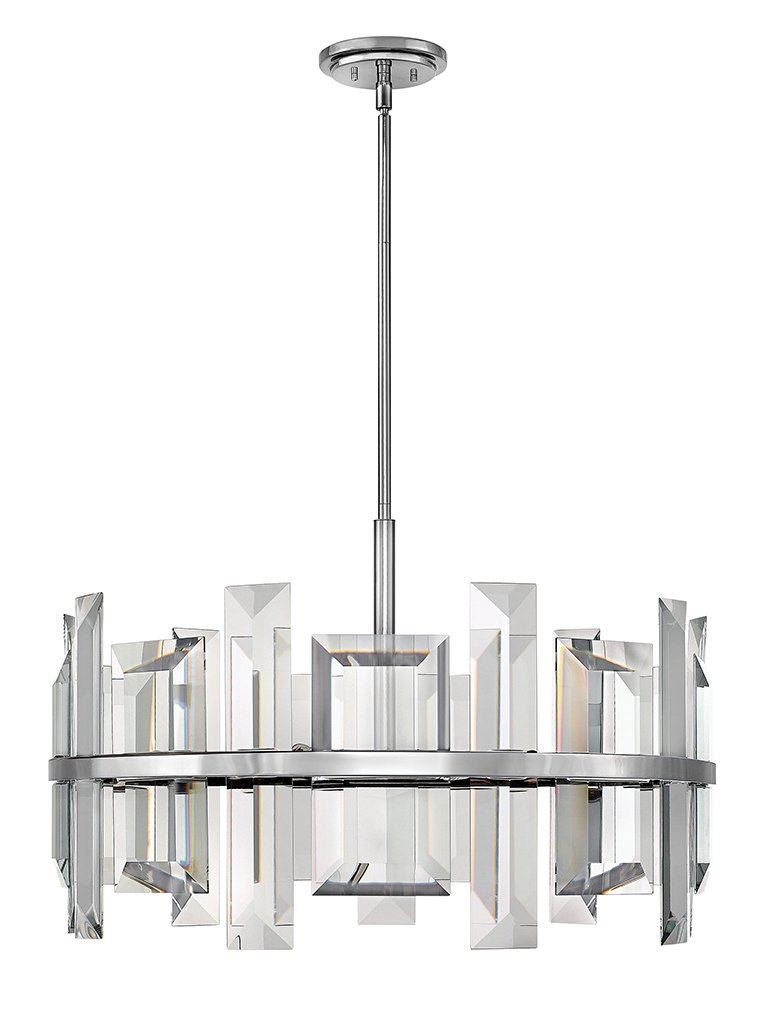 Odette 9-Light Chandelier in Polished Nickel