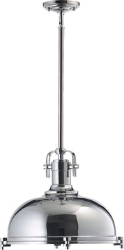 16.5" Hinge Dome Pendant in Chrome