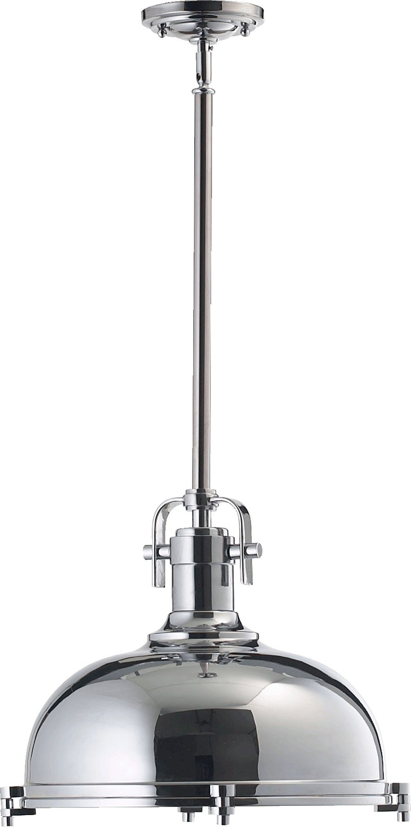 16.5" Hinge Dome Pendant in Chrome