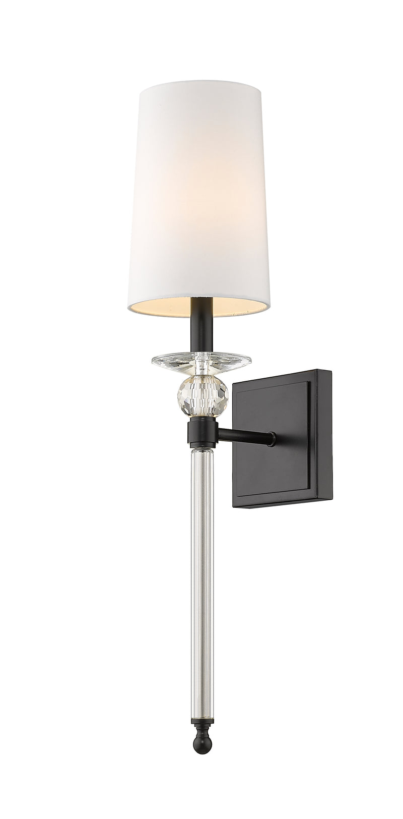 Ava 1 Light 5.5" Wall Sconce in Matte Black
