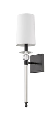 Ava 1 Light 5.5" Wall Sconce in Matte Black
