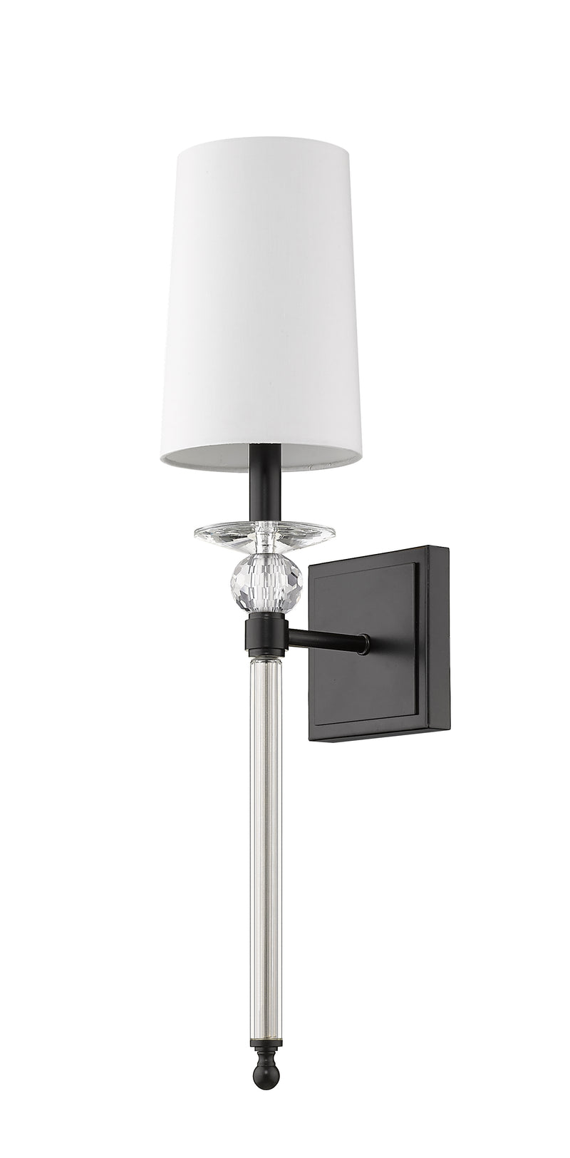 Ava 1 Light 5.5" Wall Sconce in Matte Black