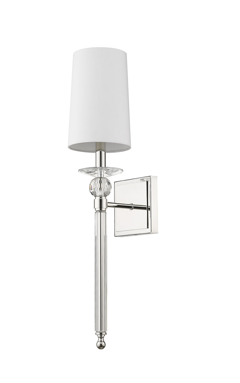 Ava 1 Light 5.5" Wall Sconce in Polished Nickel