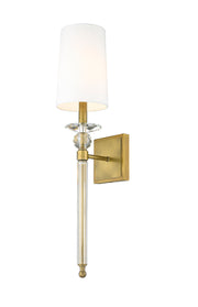 Ava 1 Light 5.5" Wall Sconce in Rubbed Brass