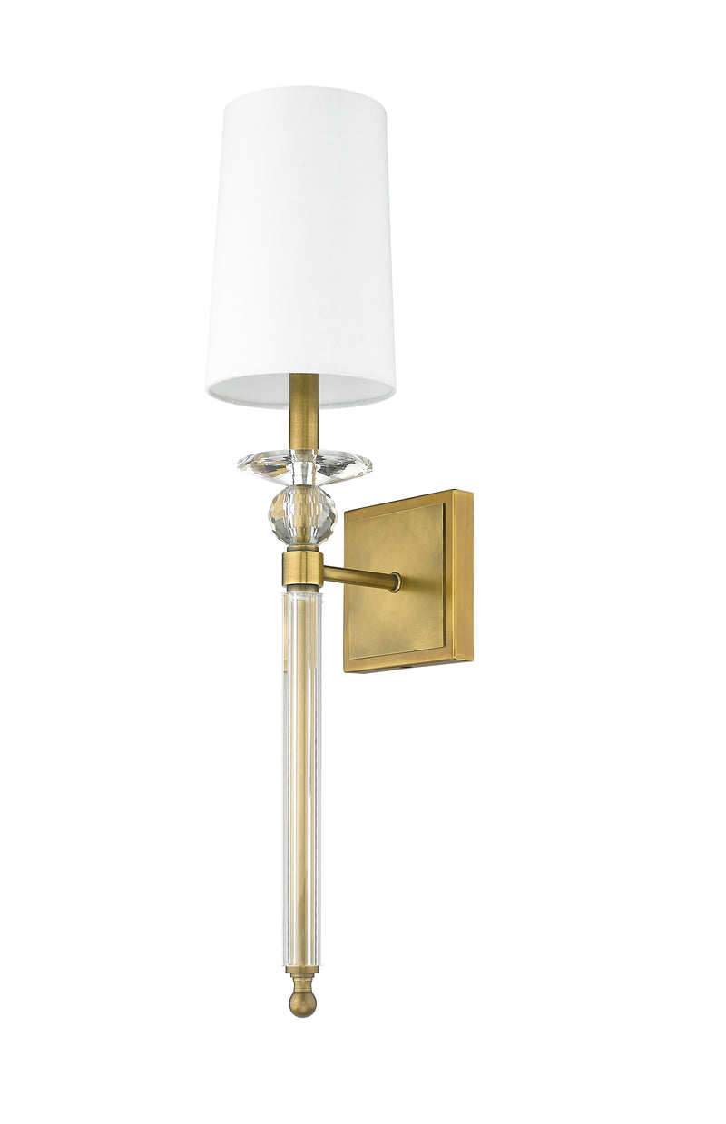 Ava 1 Light 5.5" Wall Sconce in Rubbed Brass