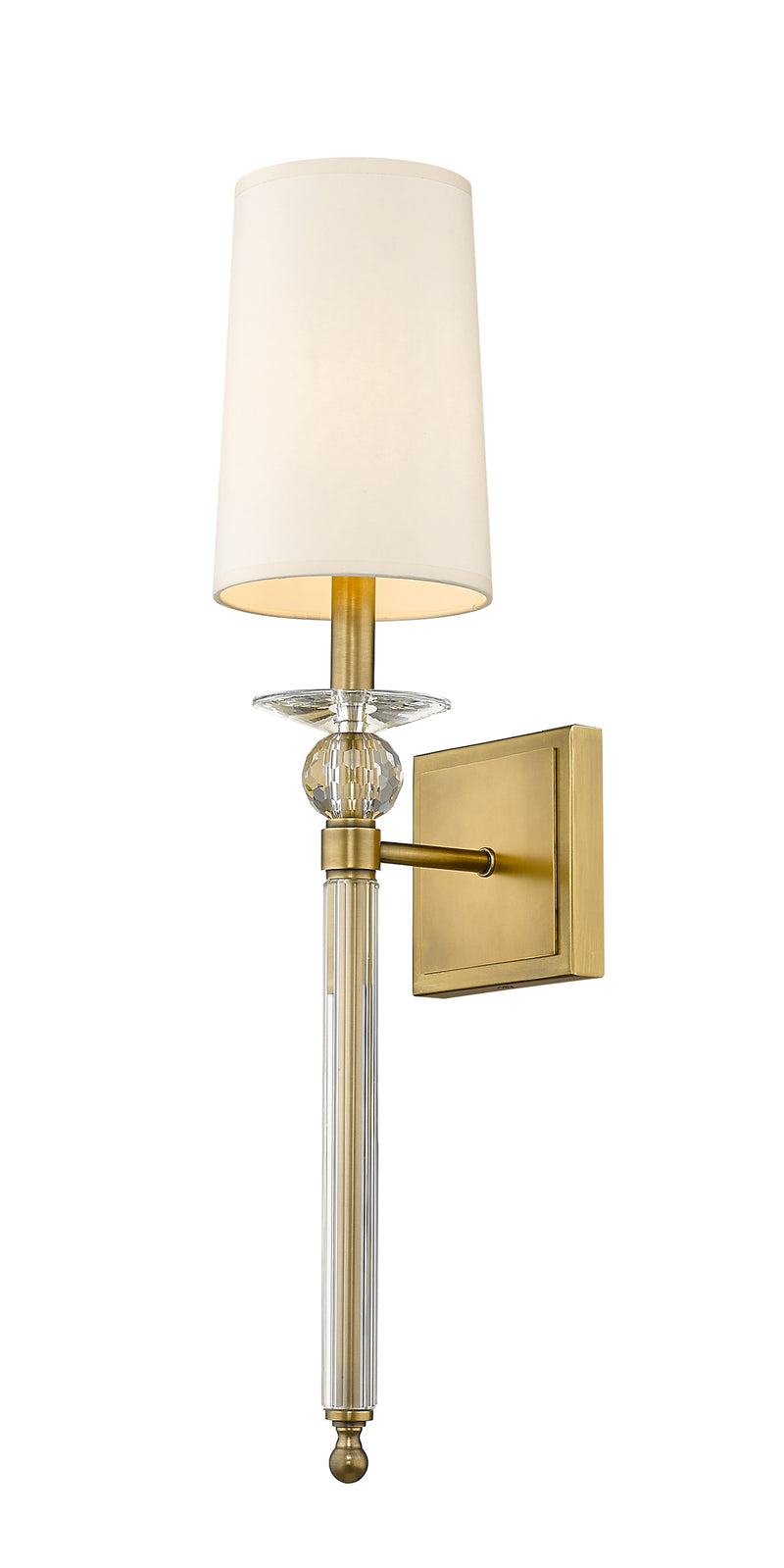 Ava 1 Light 5.5" Wall Sconce in Rubbed Brass
