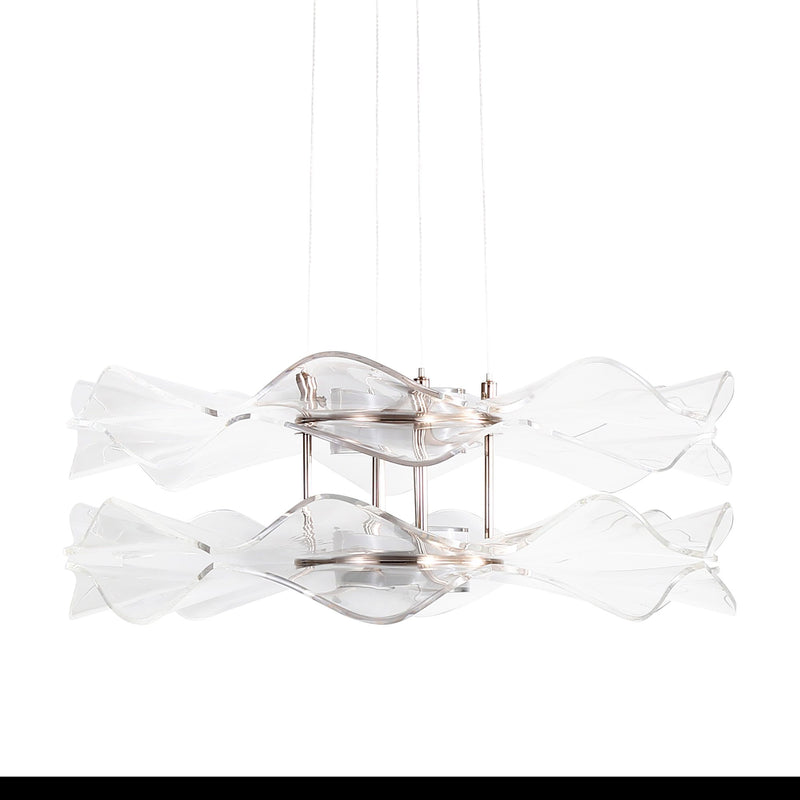 Vetrina 2-Tier Pendant in Light Gold