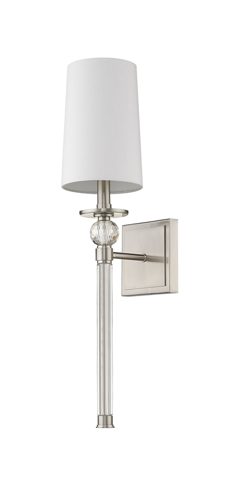 Mia 1 Light 5.5" Wall Sconce in Brushed Nickel