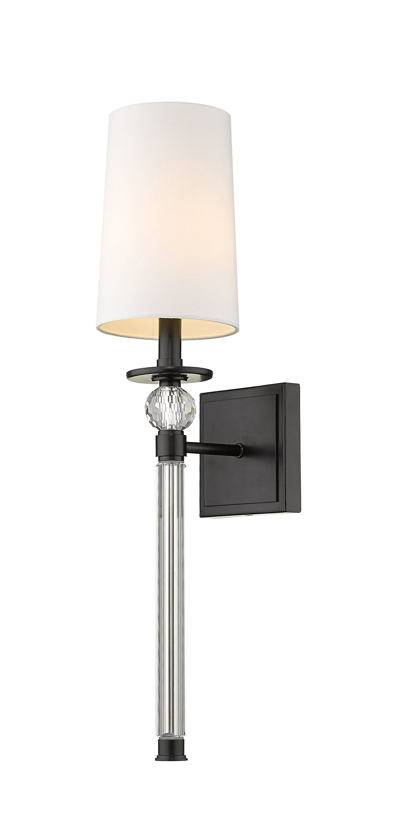 Mia 1 Light 5.5" Wall Sconce in Matte Black