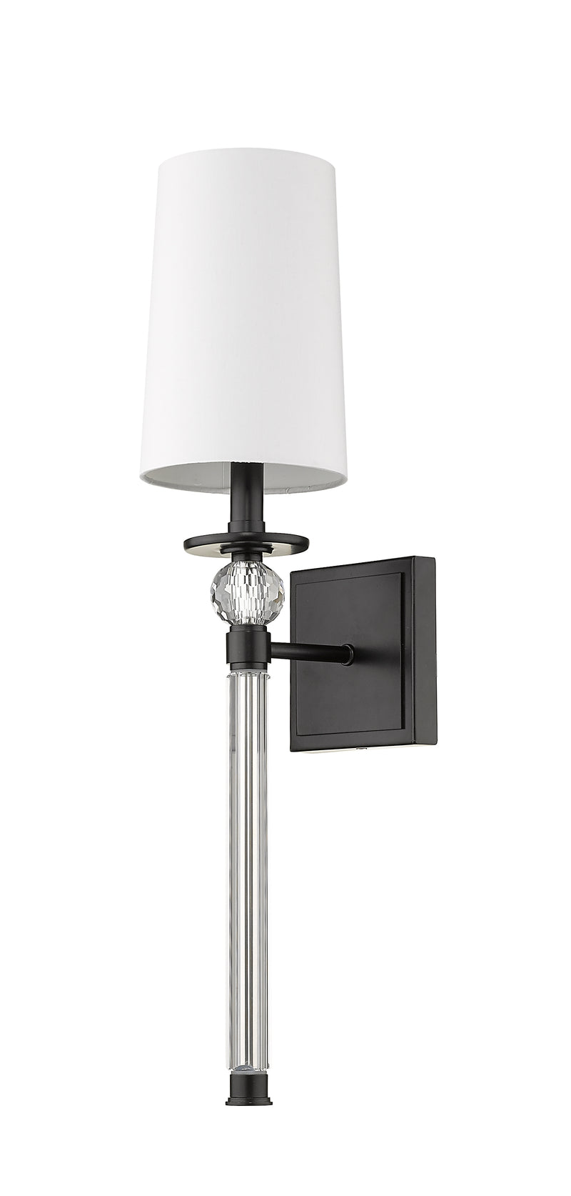 Mia 1 Light 5.5" Wall Sconce in Matte Black