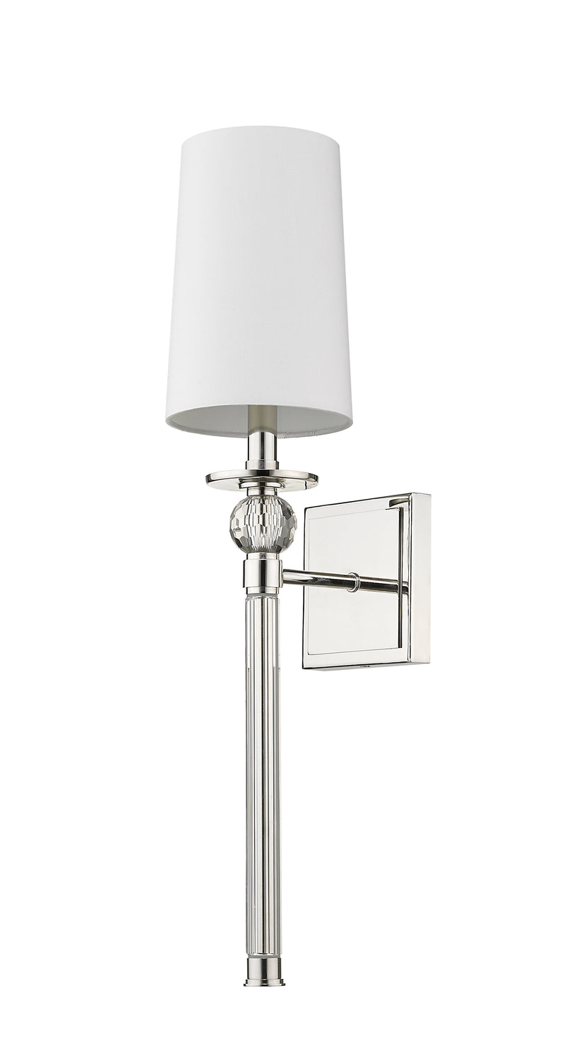 Mia 1 Light 5.5" Wall Sconce in Polished Nickel