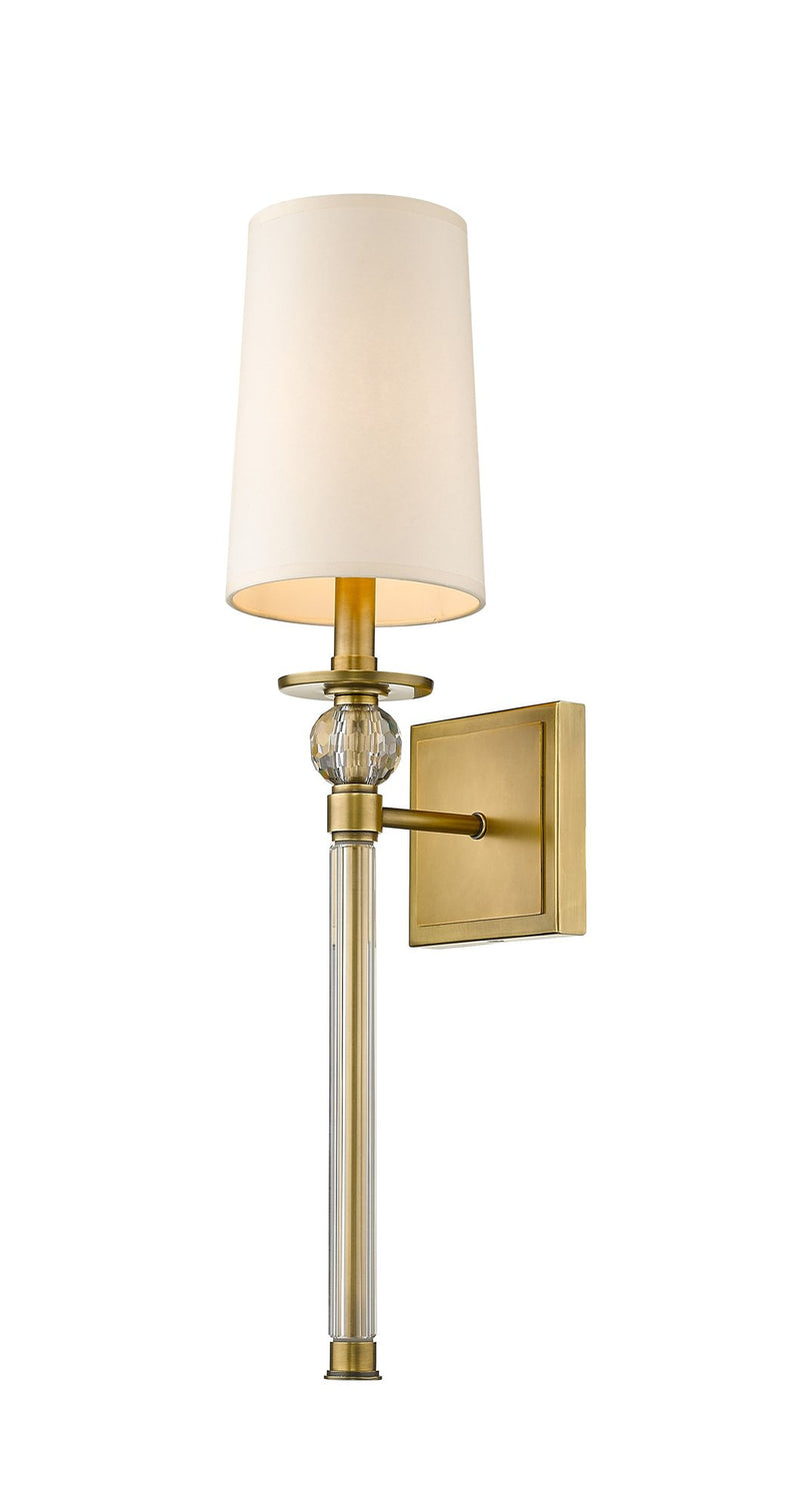 Mia 1 Light 5.5" Wall Sconce in Rubbed Brass