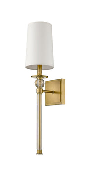 Mia 1 Light 5.5" Wall Sconce in Rubbed Brass