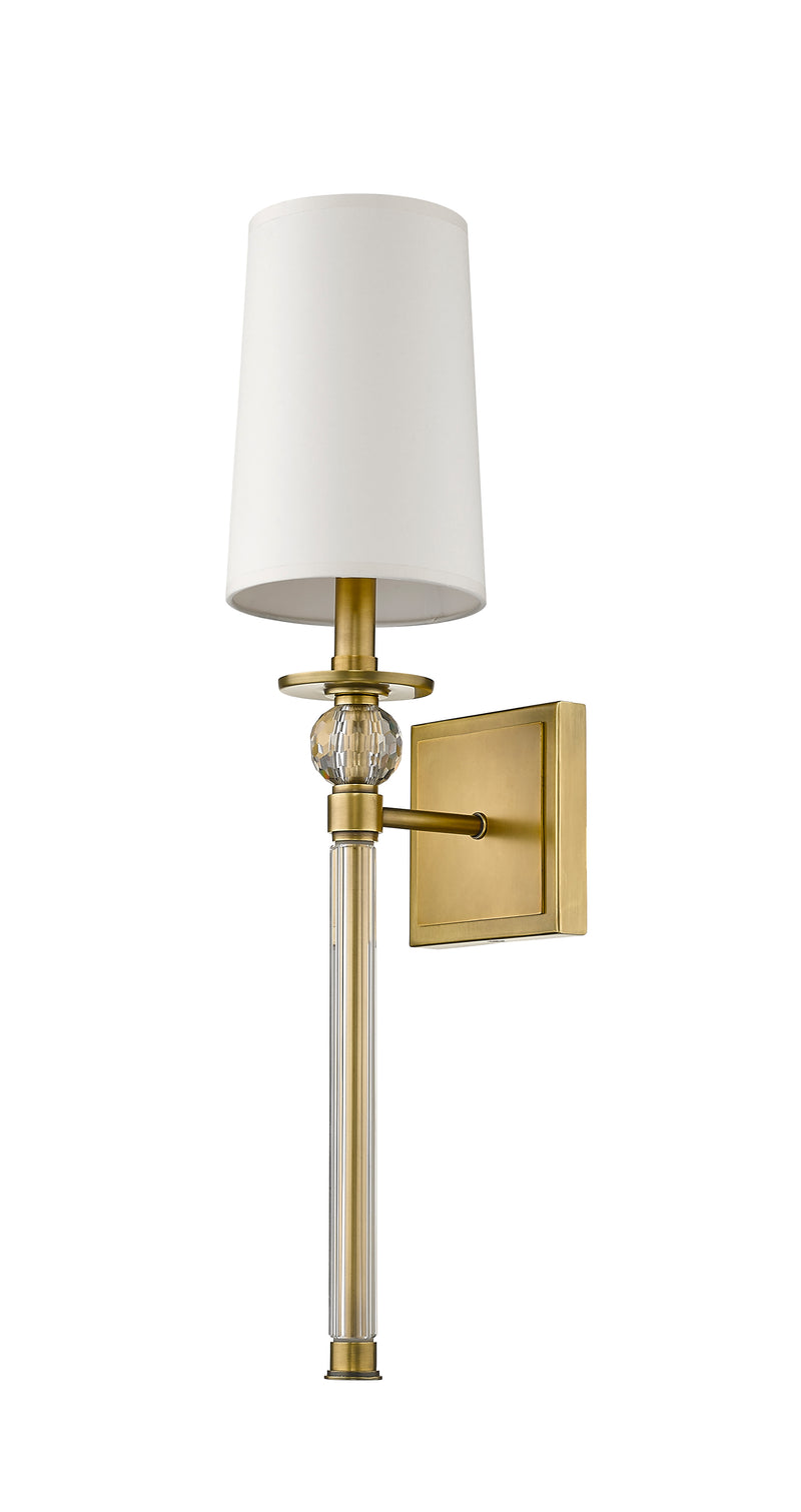 Mia 1 Light 5.5" Wall Sconce in Rubbed Brass