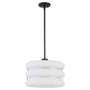Gillis 16" Pendant in Matte Black