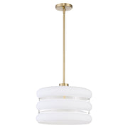 Gillis 16" Pendant in Aged Brass