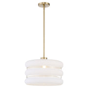Gillis 16" Pendant in Aged Brass