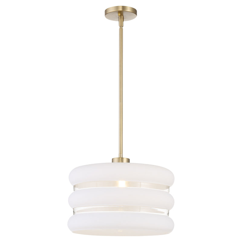 Gillis 16" Pendant in Aged Brass