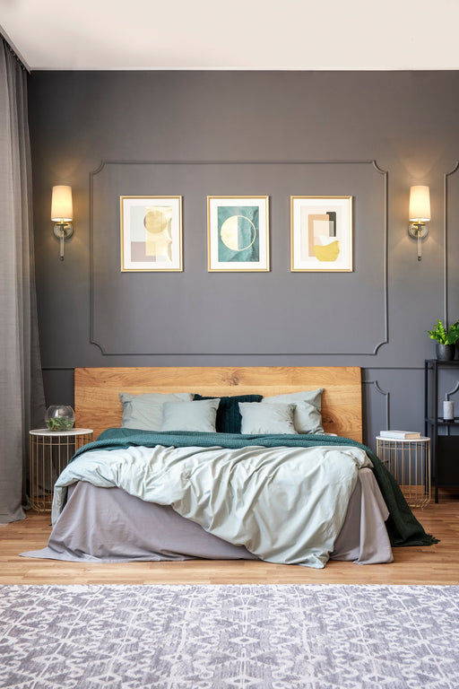 Mila 1 Light 5.5" Wall Sconce in Brushed Nickel in a room setting