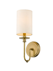 Ella 1 Light 5" Wall Sconce in Rubbed Brass