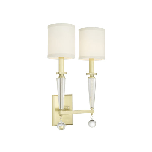 Paxton 2 Light 11.5" Sconce in Aged Brass