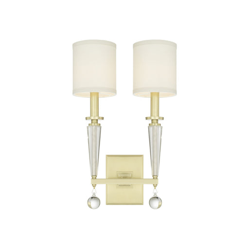 Paxton 2 Light 11.5" Sconce in Aged Brass