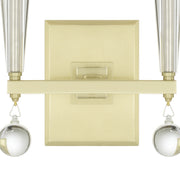 Paxton 2 Light 11.5" Sconce in Aged Brass