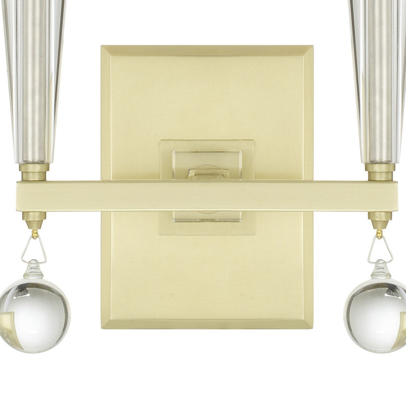 Paxton 2 Light 11.5" Sconce in Aged Brass