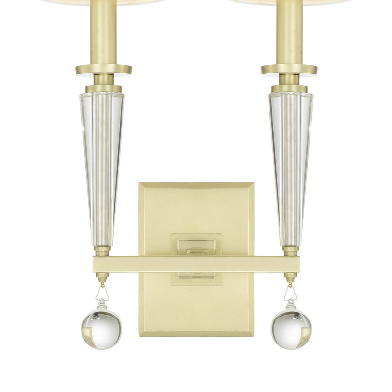 Paxton 2 Light 11.5" Sconce in Aged Brass