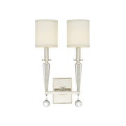 Paxton 2 Light 11.5" Sconce in Polished Nickel