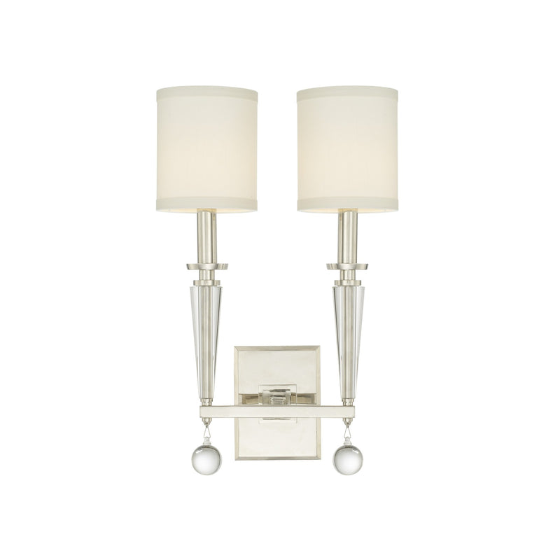 Paxton 2 Light 11.5" Sconce in Polished Nickel
