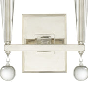 Paxton 2 Light 11.5" Sconce in Polished Nickel