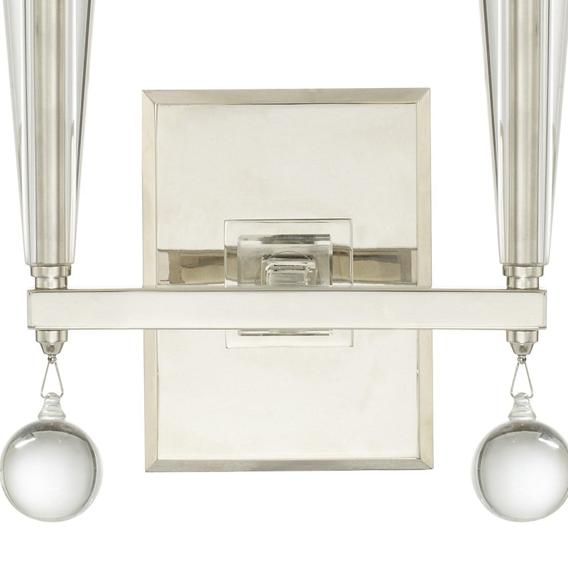 Paxton 2 Light 11.5" Sconce in Polished Nickel