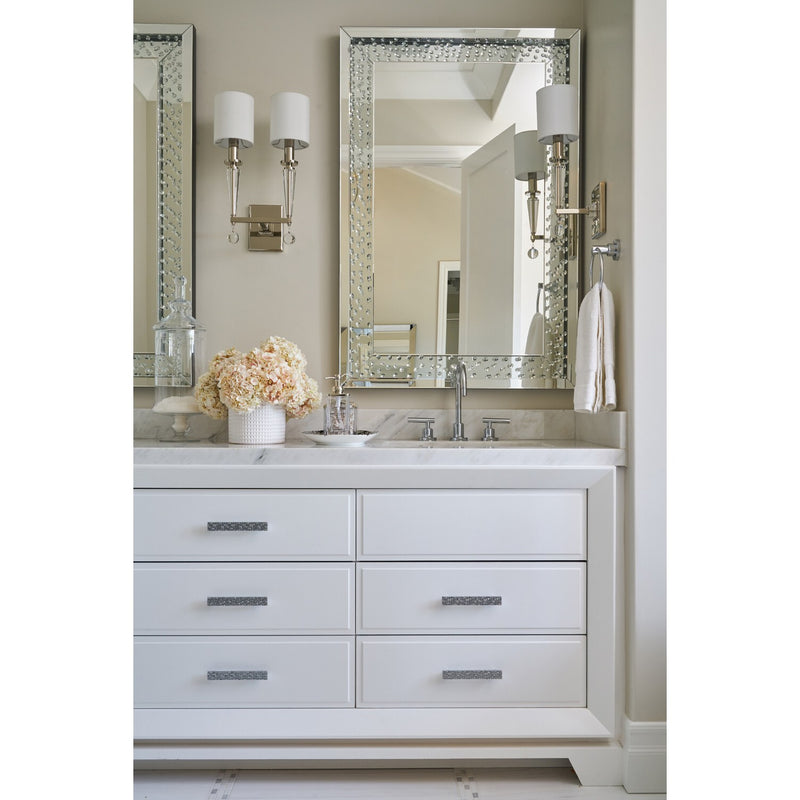 Paxton 2 Light 11.5" Sconce in Polished Nickel in a room setting