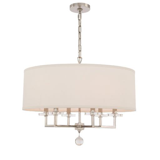 Paxton 6 Light 25.5" Chandelier in Polished Nickel