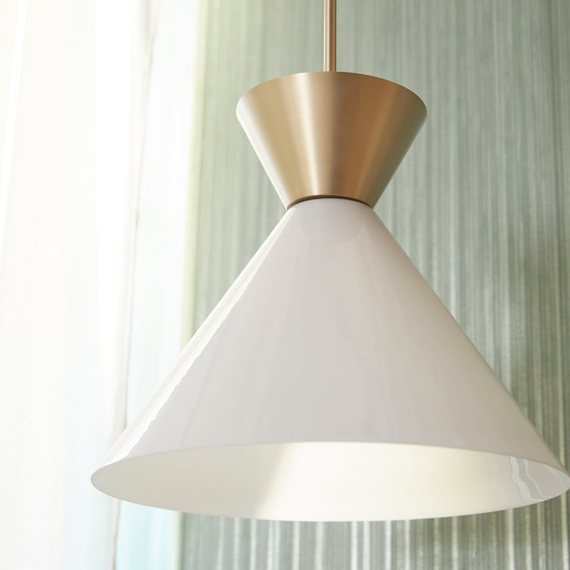Beldar Pendant in Aged Brass