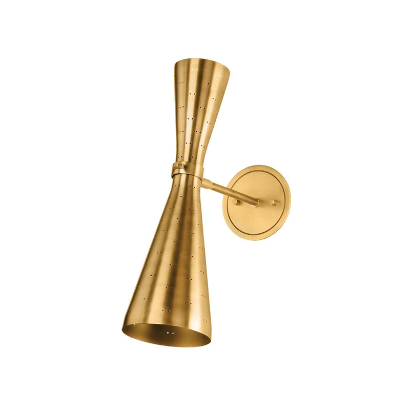 Allanton 2-Light Wall Sconce in Aged Brass
