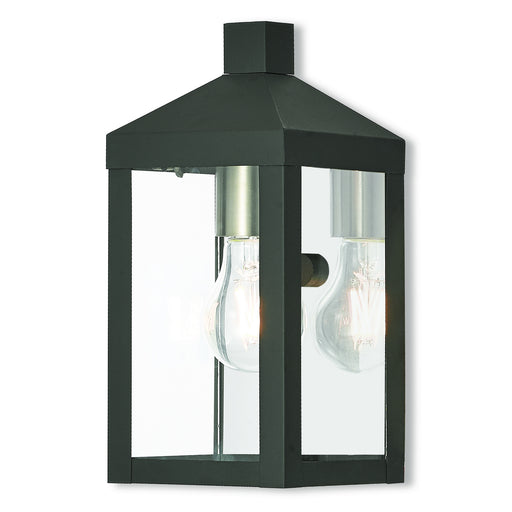 Nyack 1 Light Outdoor Wall Lantern in Black