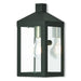 Nyack 1 Light Outdoor Wall Lantern in Black