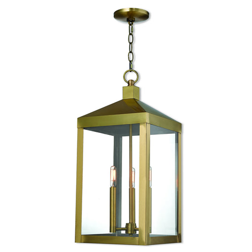Nyack 3-Light Outdoor Pendant Lantern - Lamps Expo
